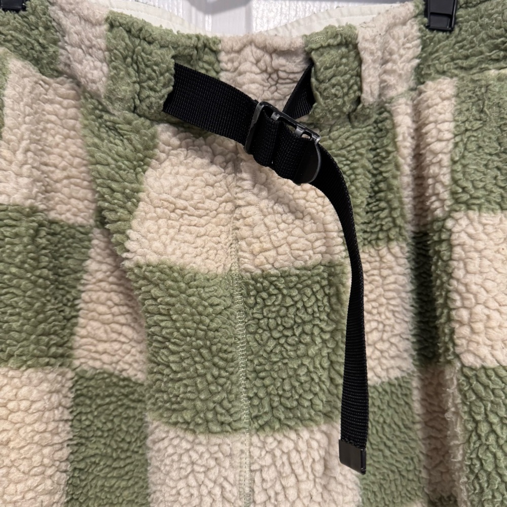 Saturdays NYC Green and White Polar Fleece Serai Trousers - Size large - Picture 5 of 14